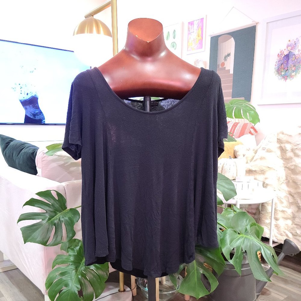 TORRID Loose Black T-Shirt